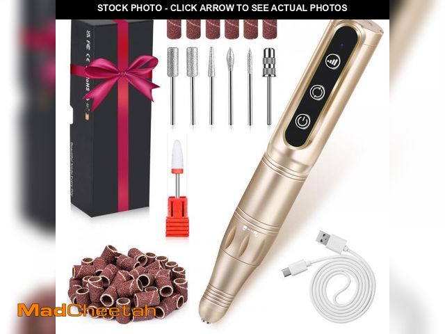 Lot 74-12438635 - LIERKISS Nail Drill Cordless Professional E Filer for Nails 32000RPM Electric Nails Drill Kit Nail D...