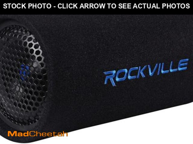 Lot 74-12288663 - Rockville RTB65A 6.5" Powered Subwoofer Bass Tube, 300W Peak, Deep Bass, Built-In Amp, MP3 Input, Cr...