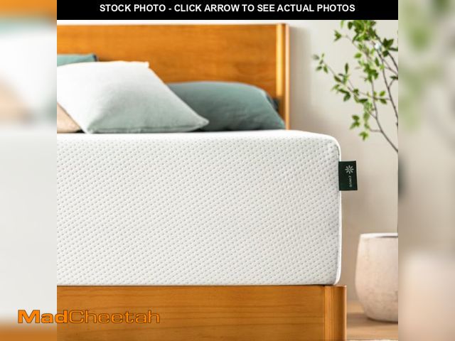 Lot 74-12161579 - ZINUS 12 Inch Green Tea Memory Foam Mattress [New Version], King, Fiberglass free, Medium Firm Feel,...