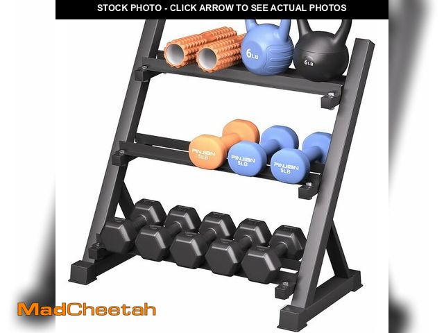 MadCheetah.com - Lot 74-12574200 - 1100LB Adjustable 3-Tier Dumbbell ...