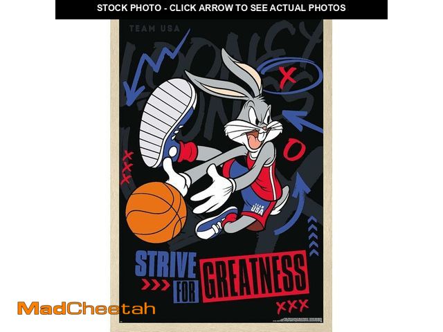 Lot 74-12760545 - Trends International Looney Tunes x Team USA - Strive For Greatness Wall Poster, 34L x 22.4W, Blonde...