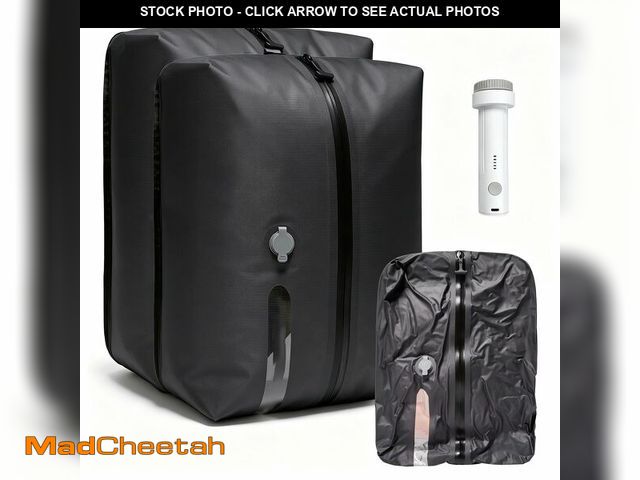 Lot 74-14482238 - Vacuum Storage Bags with Rechargeable Pump,17.5L Space Saver Compression Bags for Travel Luggage Sui...