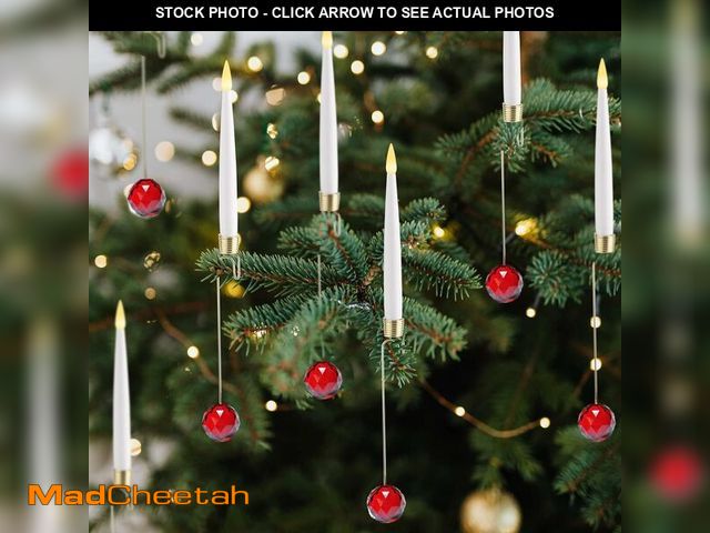 Lot 74-13544547 - JOIONE Flameless Christmas Tree Candles with Remote, 12 Pack Battery Operated LED Candles for Christ...