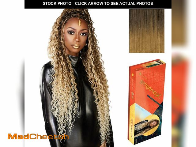 Lot 74-14152687 - Sensationnel Strand X Full Braided Lacewig - Unit 1 Boho Braid Style Hand Tied Kanekalon HD Glueless...