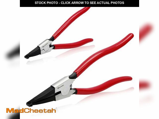 Lot 74-14064840 - SPEEDWOX 2 Pcs Special Ring Retaining Ring Pliers Set Lock Ring Pliers Flat for Removing Installing ...