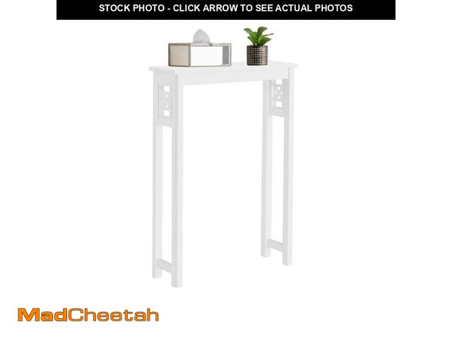 Lot 74-14355535 - Alaterre Furniture Derby 27 in. W x 37 in. H x 8 in. D White Over-the-Toilet Storage Shelf, Modern F...