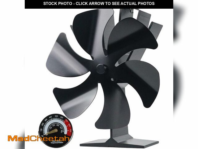 Lot 74-12717947 - Tomersun Wood Stove Fan Heat Powered Stove Fan Heater Fireplace Fan for/Pellet/Wood Burner/Fireplace...
