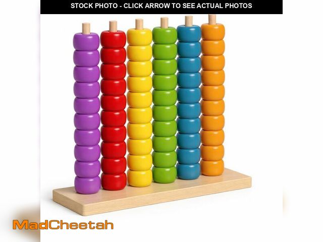 Lot 74-14046380 - Color Stack Challenge Game, Ring Stack Race Color Matching Puzzle with Challenge Cards, Competitive ...