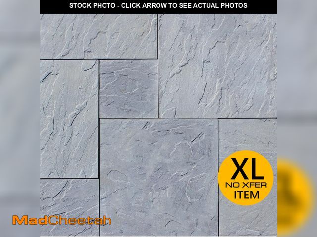 Lot 74-12682145 - Nantucket Pavers Patio-on-a-pallet 10 ft. x 10 ft. Gray Dutch York-Stone Concrete Pavers (44 Pieces/...