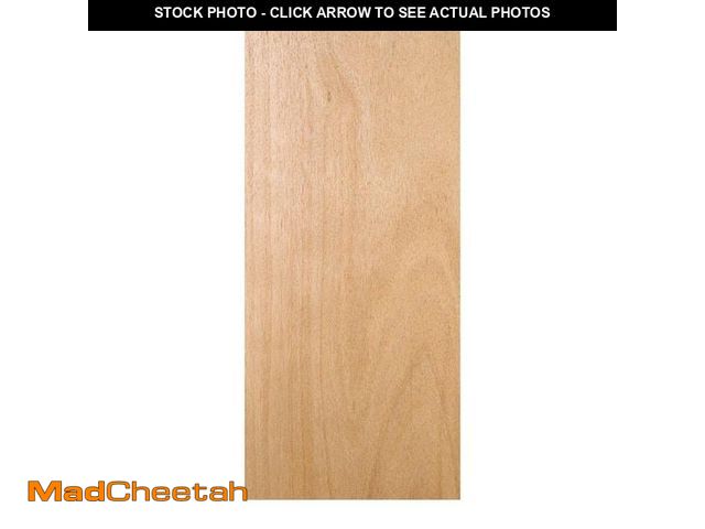 Lot 74-12471333 - 30 in. x 84 in. Unfinished Flush Hardwood Interior Door Slab - UNUSED