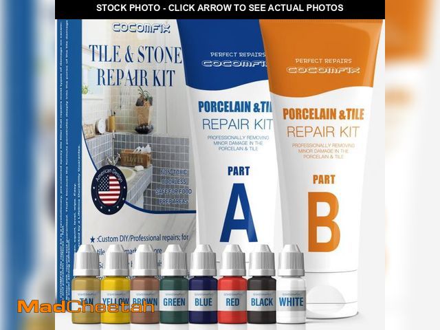 Lot 74-11557686 - Tile Repair Kit, Ceramic Tile Repair Kit(Color Match), Porcelain Repair Kit with Super Strong Adhesi...