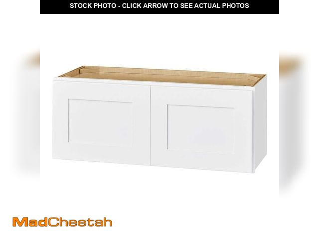 Lot 74-14605973 - Hampton Bay Avondale 30 in. W x 12 in. D x 12 in. H Ready to Assemble Plywood Shaker Wall Bridge Kit...