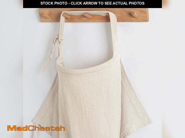 Lot 74-12324241 - Blissful Diary Muslin Nursing Cover for Breastfeeding, Breathable Breastfeeding Cover up with Arch N...