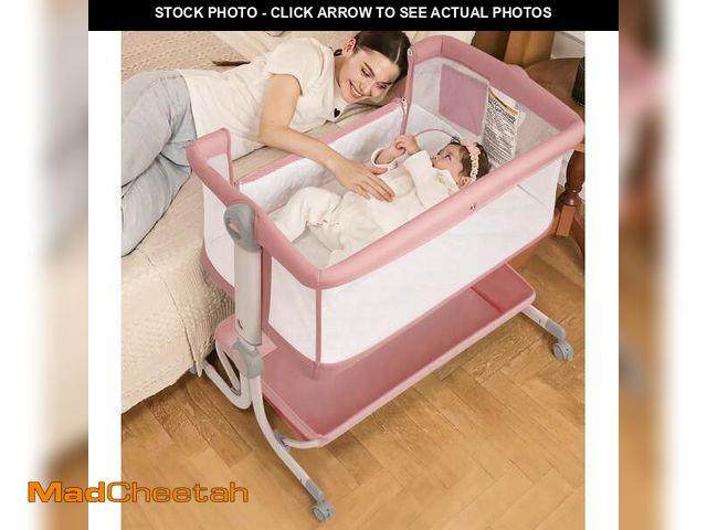 Lot 74-13765543 - Babyeap 3 in 1 Baby Bassinet,Baby Basinet Bedside Sleeper,Standalone Baby Crib,6 Height Adjustable P...