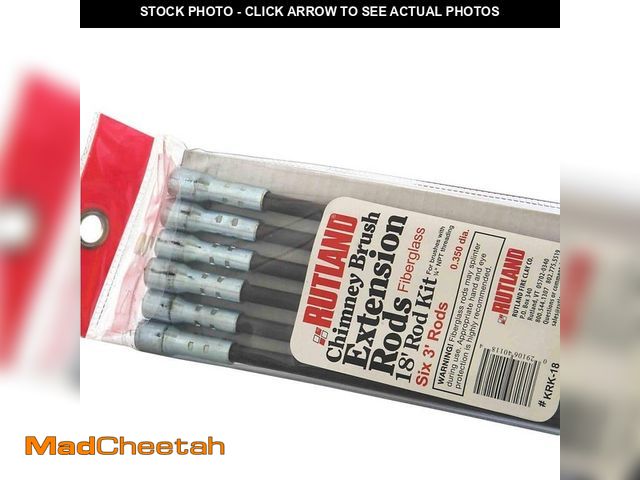 Lot 74-13792093 - Rutland 18 ft. Chimney Brush Extension Rod Kit - UNUSED