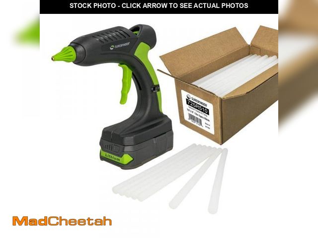 Lot 74-12365567 - Surebonder 18-Volt Lithium Battery Standard Size Cordless Glue Gun with (94-Sticks) - UNUSED