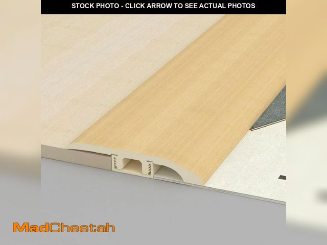Lot 74-12150983 - 6 Pcs Floor Transition Strip,T Moulding for Laminate Flooring Planks,Wood Grain Transition for Carpe...