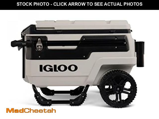 Lot 74-12175645 - Roller Chest Cooler,White,70 Qt - UNUSED