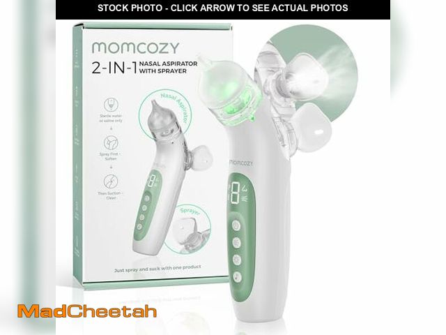 Lot 74-12714991 - Momcozy BreezyClearÃ¢âÂ¢ 2-in-1 Electric Nasal Aspirator for Baby with Spray, 65kPa Hospital-Grade...