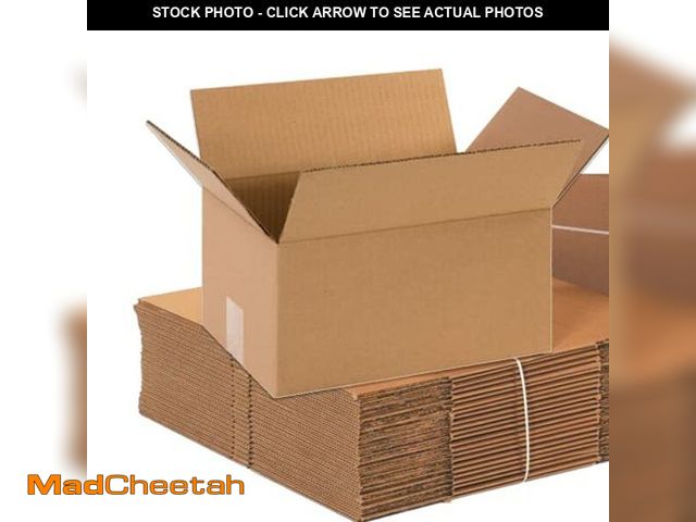 Lot 74-12664087 - AVIDITI 12 x 8 x 6 Corrugated Cardboard Boxes, Small 12"L x 8"W x 6"H, Pack of 25 | Shipping, Packag...