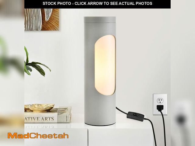 Lot 74-12702816 - LEDIARY Kosher Lamp, Reading Lamp for Shabbos, Silver Table Lamps and Nightlight for Living Room Bed...