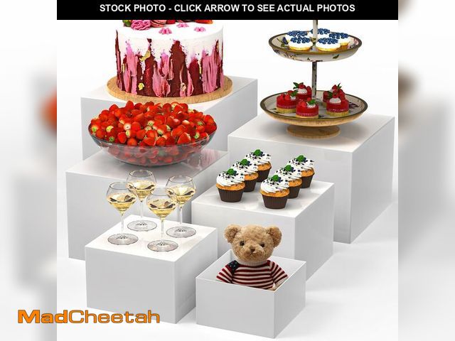 Lot 74-14482251 - VANITURE 6 PCS Buffet Risers, Large Food Risers for Buffet Table, Display Stand Shelf for Party, Cat...