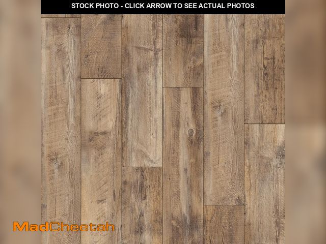 Lot 74-13822542 - 5 Cases-Fair Locomotive Wood 12 mm T x 8 in. W Waterproof Laminate Wood Flooring (15.9 sq. ft./case)...
