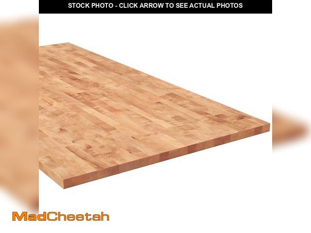 Lot 74-12932054 - HARDWOOD REFLECTIONS 3 ft. L x 36 in. D Unfinished Birch Solid Wood Butcher Block Countertop Island ...