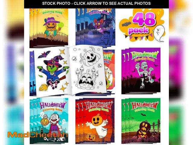 Lot 74-12699920 - D-FantiX Halloween Coloring Books Bulk for Kids Ages 3-8, 48 Pack Mini Coloring Books Party Favors, ...