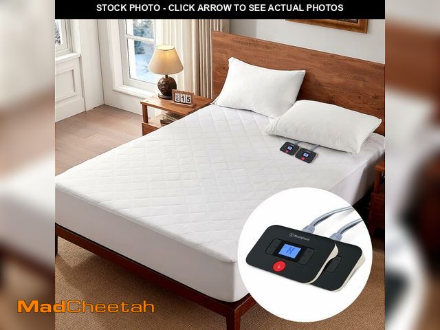 Lot 74-12609057 - Westinghouse Queen Size Heated Mattress Pad, Electric Bed Warmer with 10 Heat Setting Dual Controlle...