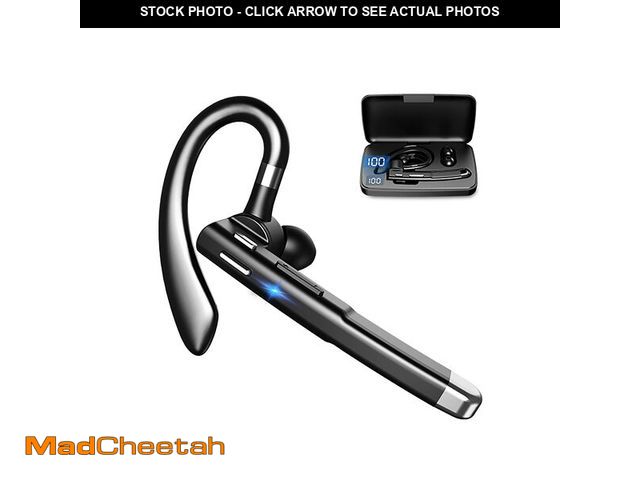 Lot 74-13540906 - Bluetooth Earpiece for Cell Phones, Bluetooth V5.1 Headset with Charging Case, Waterproof Hands-Free...