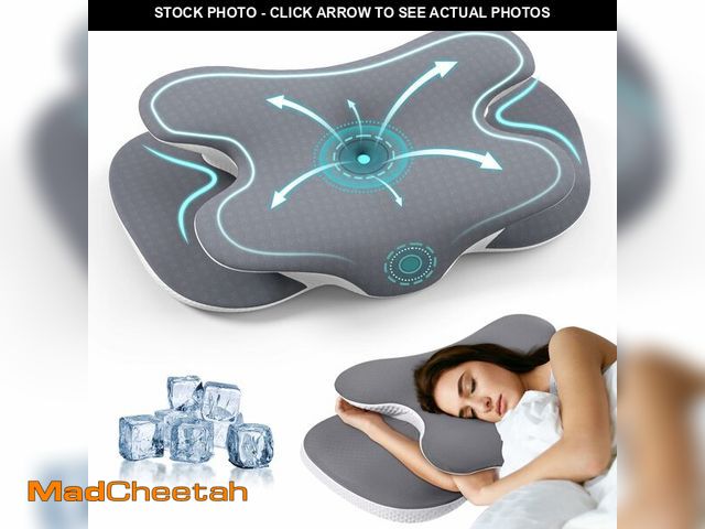 Lot 74-12973735 - JINXIA Cervical Neck Pillow for Neck and Shoulder, Odorless Memory Foam Pillow with Soft Silk Cover,...