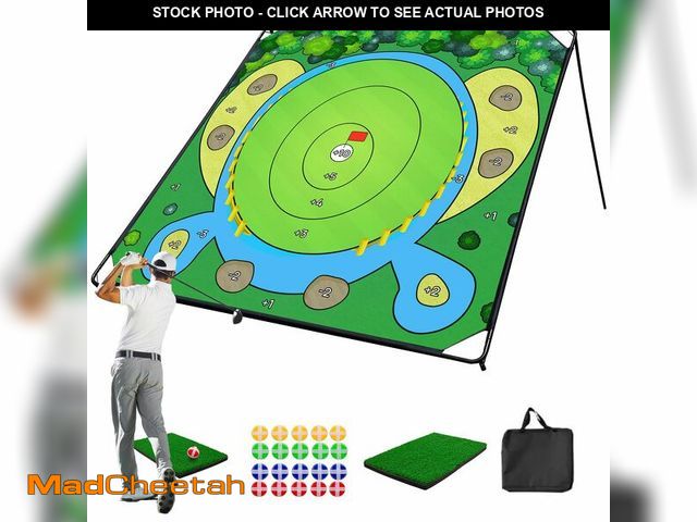 Lot 74-14205706 - 70"x70" Golf Chipping Game Practice Ã¢â¬â Portable Training Game for Indoor &amp; Outdoor Use, Im...