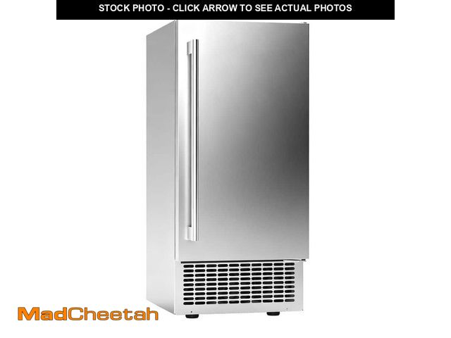 Lot 74-14313104 - SIWGYDA 15 in. 120 lb./24 H Bulit-in/Freestanding Full Size Cubes Commercial Ice Maker, Full Stainle...