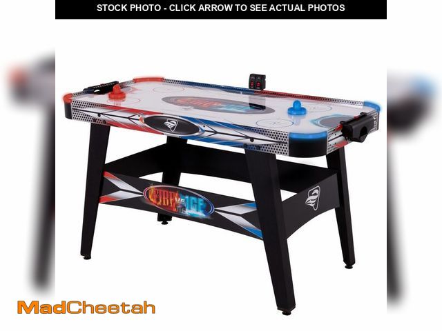 Lot 74-12693545 - Triumph Sports Fire Ã¢â¬Ën Ice LED Light-Up 54" Air Hockey Table Includes 2 LED Hockey Pushers and...