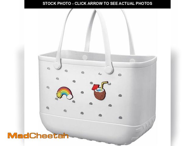 Lot 74-13697729 - Baonat Beach Bag Rubber Tote Bag - Waterproof Travel Bag for Women Washable Tote Bag Handbag for Spo...