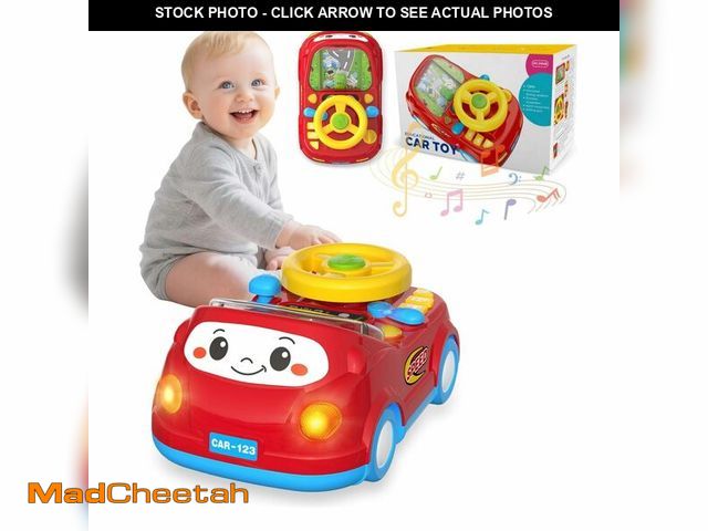 Lot 74-13720656 - Toys for 1 Year Old Boy Gifts - 2-in-1 Toddler Push Car &amp; Musical Racing Adventure Steering Whee...