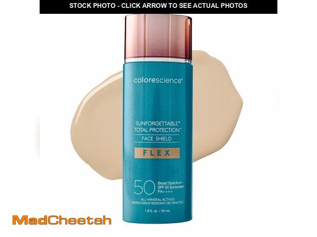Lot 74-14295823 - Colorescience Total Protection Face Shield Flex SPF 50, Zinc Oxide Formula, Fair, 1.8 fl. oz (Pack o...