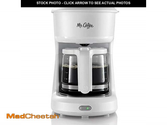 Lot 74-13993906 - Mr. Coffee 2134286 ÃÂ® 5-Cup Mini Brew Switch Coffee Maker, White - USED