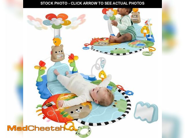 Lot 74-14348709 - Fisher-Price Baby Play Mat 3-in-1 Kick &amp; Sway Gym, Newborn Sensory Activity Toy for Developmenta...