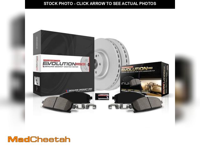 Lot 74-12785413 - Power Stop Front and Rear CRK8543 Geomet Coated Brake Rotor and Pad Brake Kit - UNUSED