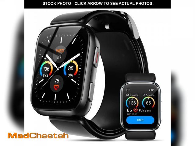Lot 74-12312991 - Smart Watch Blood Pressure, 1.95'' Blood Pressure Monitor Watch with Air Pump Cuff, Blood Pressure W...