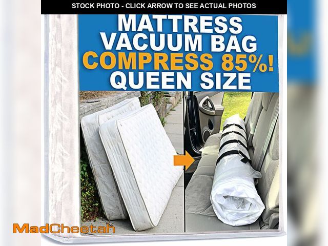 Lot 74-14062040 - Mattress Vacuum Bag for Moving, Vacuum Seal Mattress Bag for Memory Foam or Inner Spring Mattresses,...