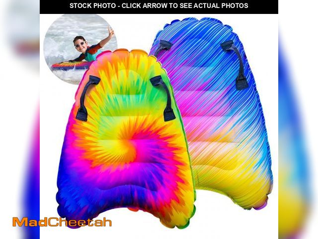 Lot 74-11551731 - JAMBO Inflatable Surf Body Board with Handles, Boogie Board for Beach, Surfing Swimming Floating Sur...