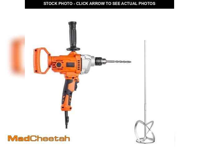 Lot 74-14114209 - SKYSHALO Electric Drill Mixer, 5/8-in. Corded Mixer Set, 0-850RPM 5.8A Mixing Tool with D-Handle for...