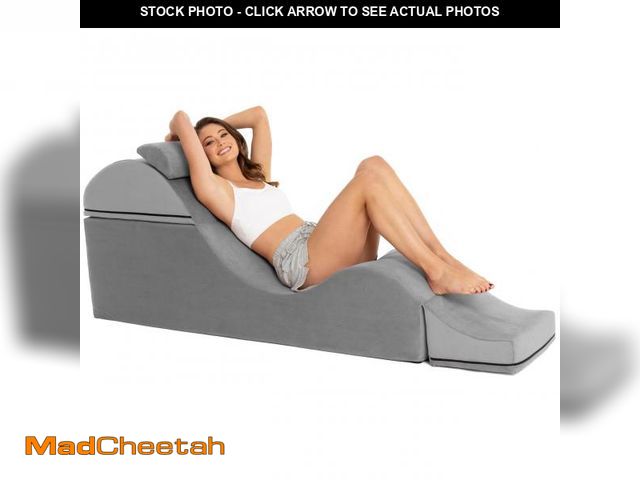 Lot 74-12279673 - Avana Kami Convertible Chaise/Bed Bench for Yoga &amp; Massage - 2-in-1 End of Bed Ottoman with Conc...