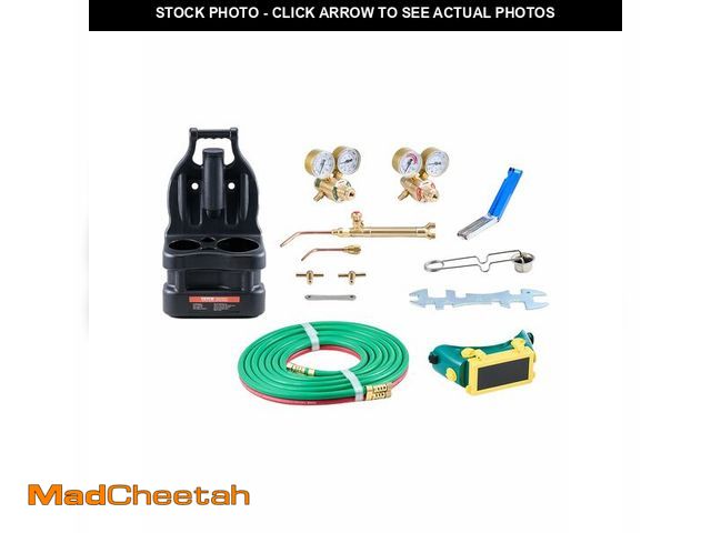 Lot 74-13802411 - VEVOR Oxygen Acetylene Torch Kit, Gas Welding Torch Kit, 14PCS Portable Oxy Acetylene Brazing Set wi...
