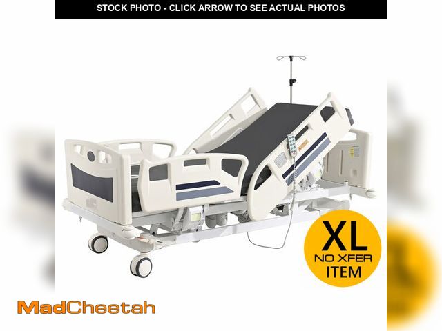 Lot 74-12785351 - OLERN Premium 5 Function Full Electric ICU Hospital Bed with 4.7" Mattress for Home Use-17.7" - 29.5...