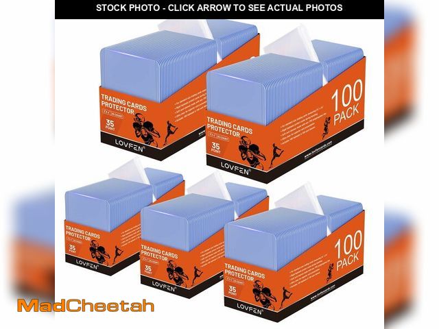 Lot 74-14149931 - LOVFEN 1000 Hard Plastic Card Sleeves Ã¢â¬â 500 Toploads &amp; 500 Penny Sleeves, 35PT Baseball C...