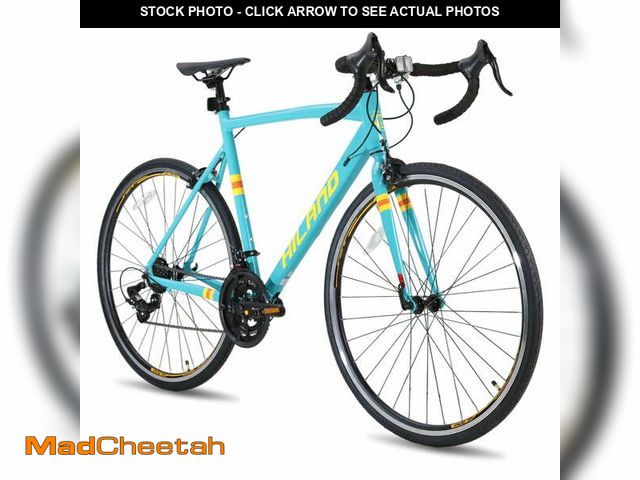 Lot 74-13506514 - Hiland Aluminum Road Bike,Shimano 14 Speeds, 49cm Frame, Racing Bike for Men Mens Racing Bike - UNUS...